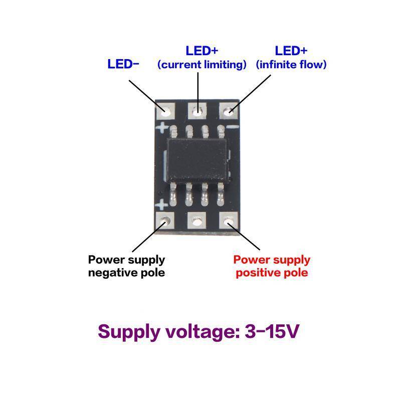 [U & K] 3 Unidades LED Strobe Flash Módulo De Luz Placa PCB Modos Qui Lentos Fiação Fácil Para Projeto Eletrônico Carro