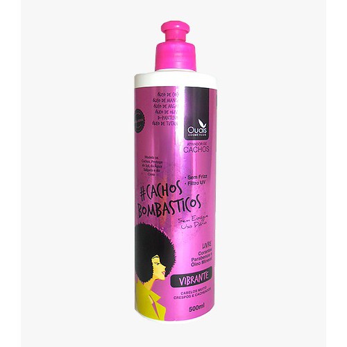 Ativador de Cachos Bombasticos Vibrante 500ml Hummiudus  Antifrizz Hidratação Brilho Ouais