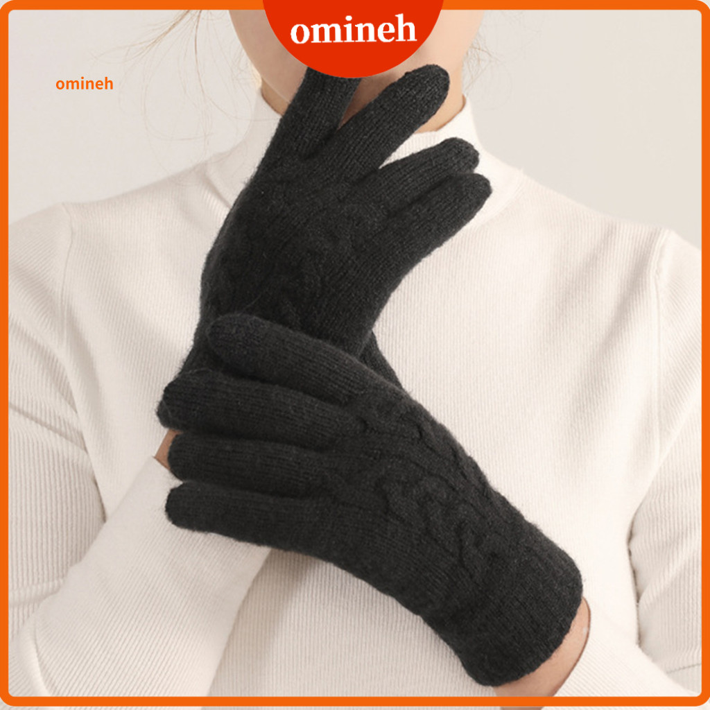 Women Weather Accessories Winter Gloves for Women’s Touchscreen Thick Fleece Lined Warm Knitted for Driving Golf Fishi