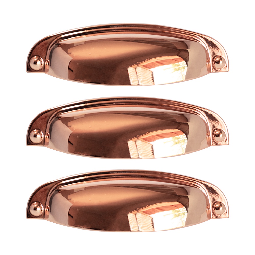 3 Puxadores Rose Gold Cozinha Gaveta Armario Moveis Dourado