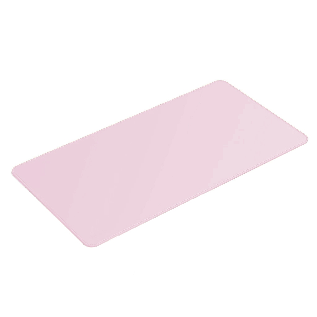 Desk Pad Feltro Padrão em Couro Ecológico Rosa Claro