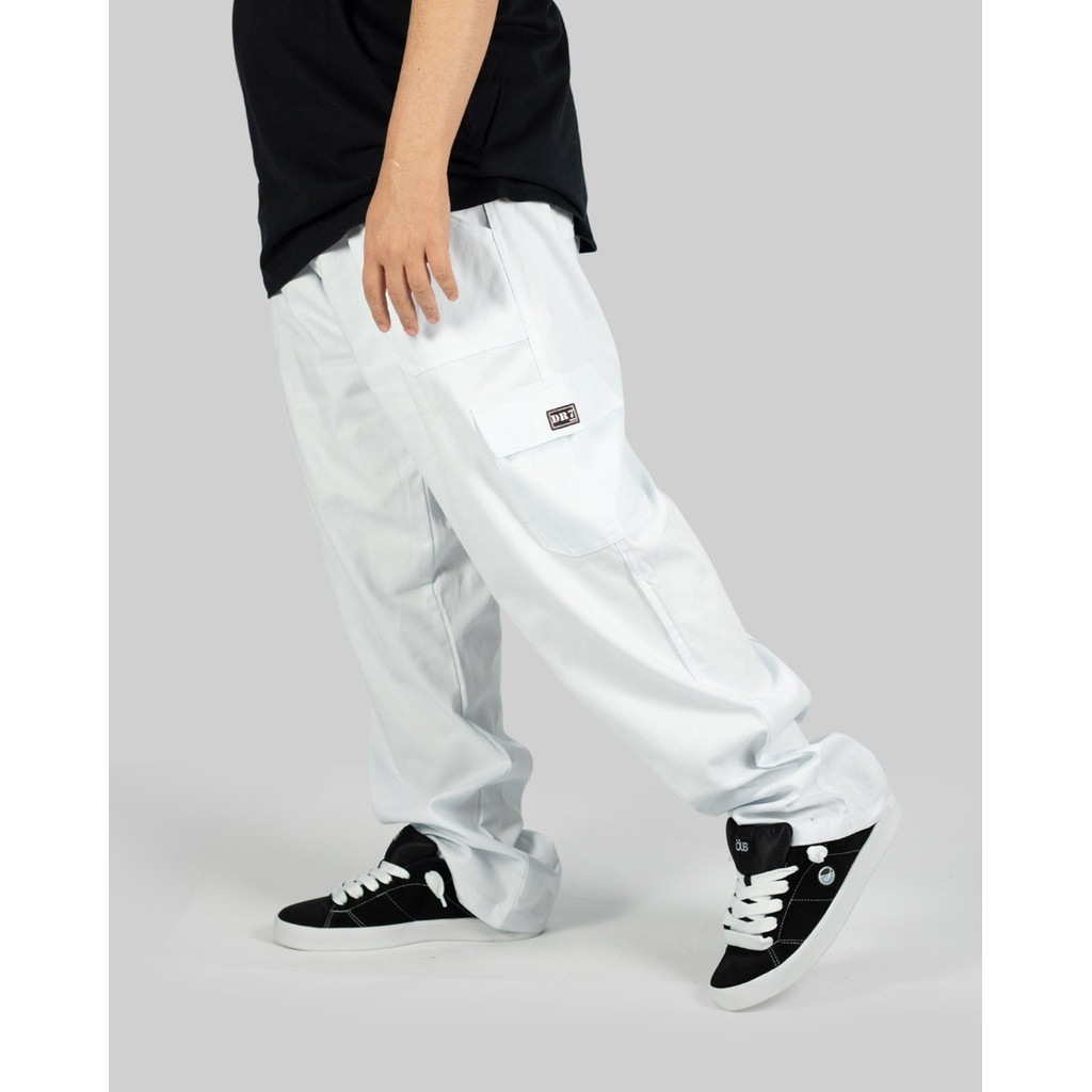 Calça DR7 Street Cargo Sarja Classic - Branca