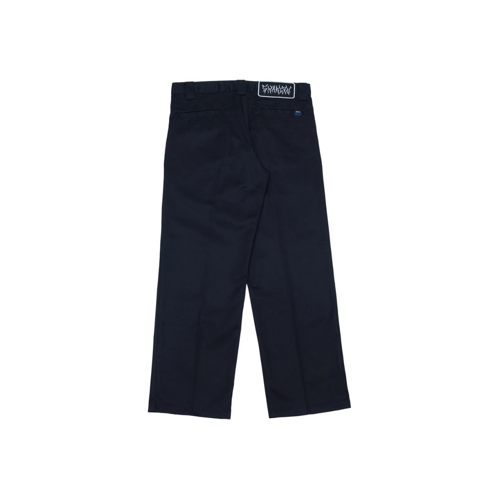 Calça Masculina Streetwear Skate Chino Classic Gnarlon Preto Sarja Pesada Premium Moda Urbana e Uso Casual | TUPODE