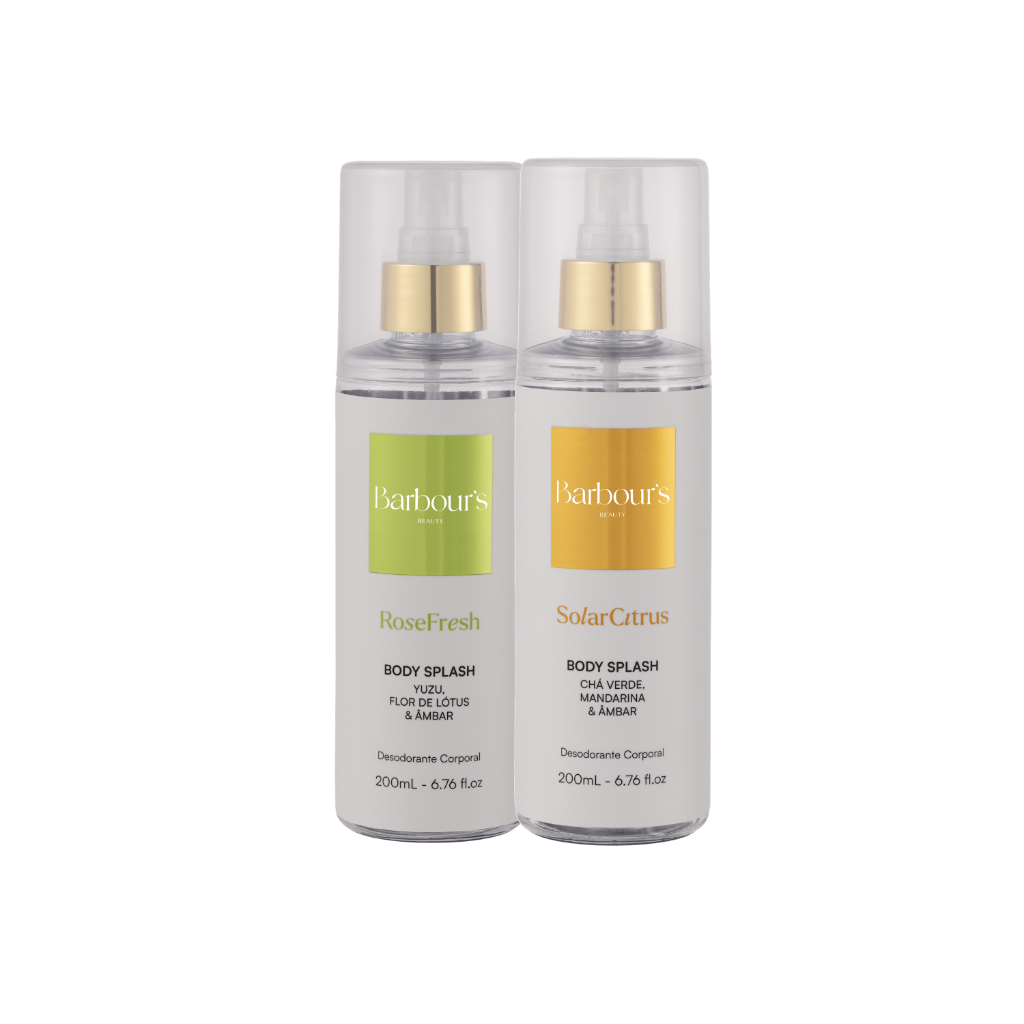 Kit Body Splash Rose Freshe Solar Citrus Barbour's 200ml
