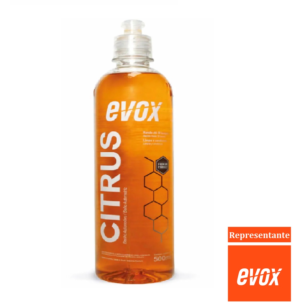 Citrus Shampoo Automotivo Neutro 500ml Evox