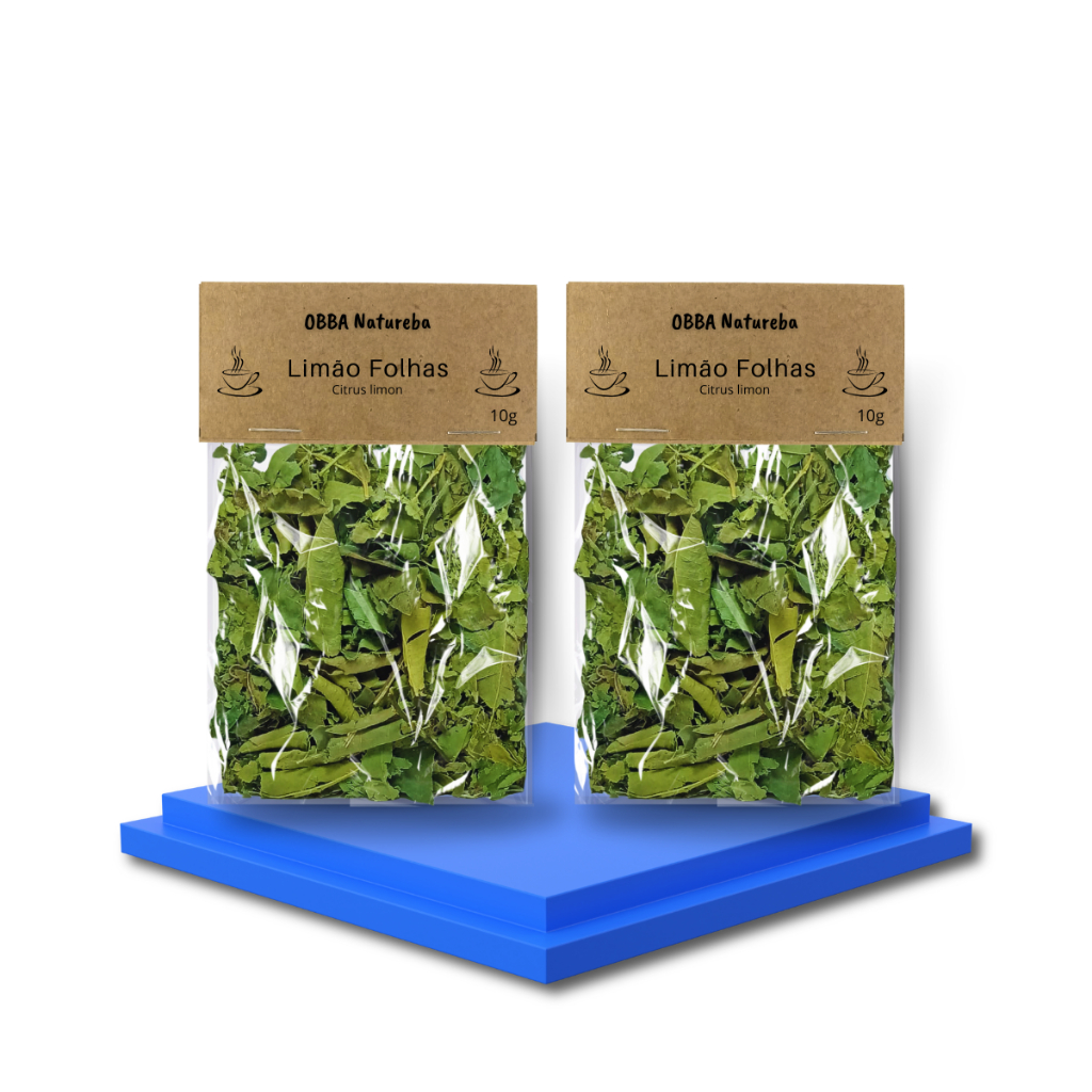 Limão Folhas Chá Puro Citrus Limon-Leve 2Pacotes