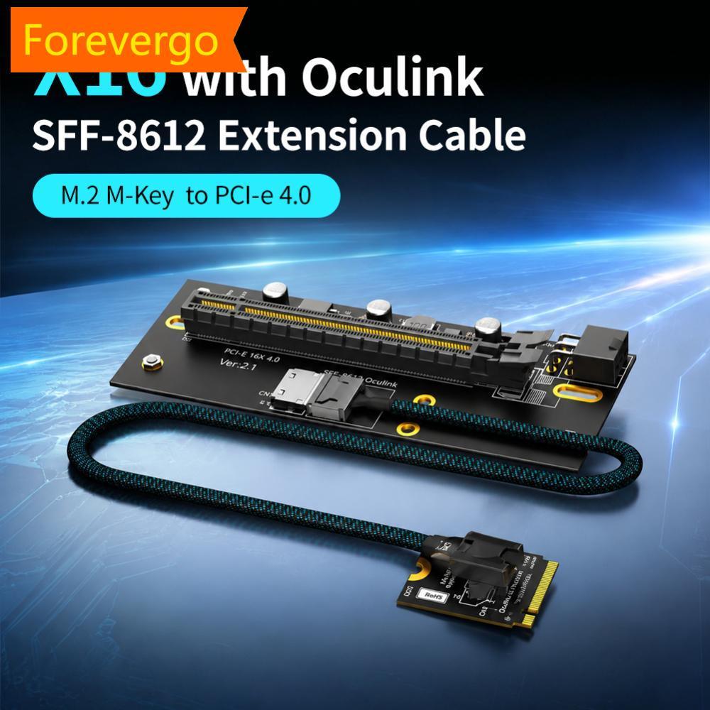 forevergo M . 2-Key 2230 Para PCI-e 4.0 X16 Com Cabo De Extensão Oculink SFF-8612 Como Placa Gráfica Externa Orientação