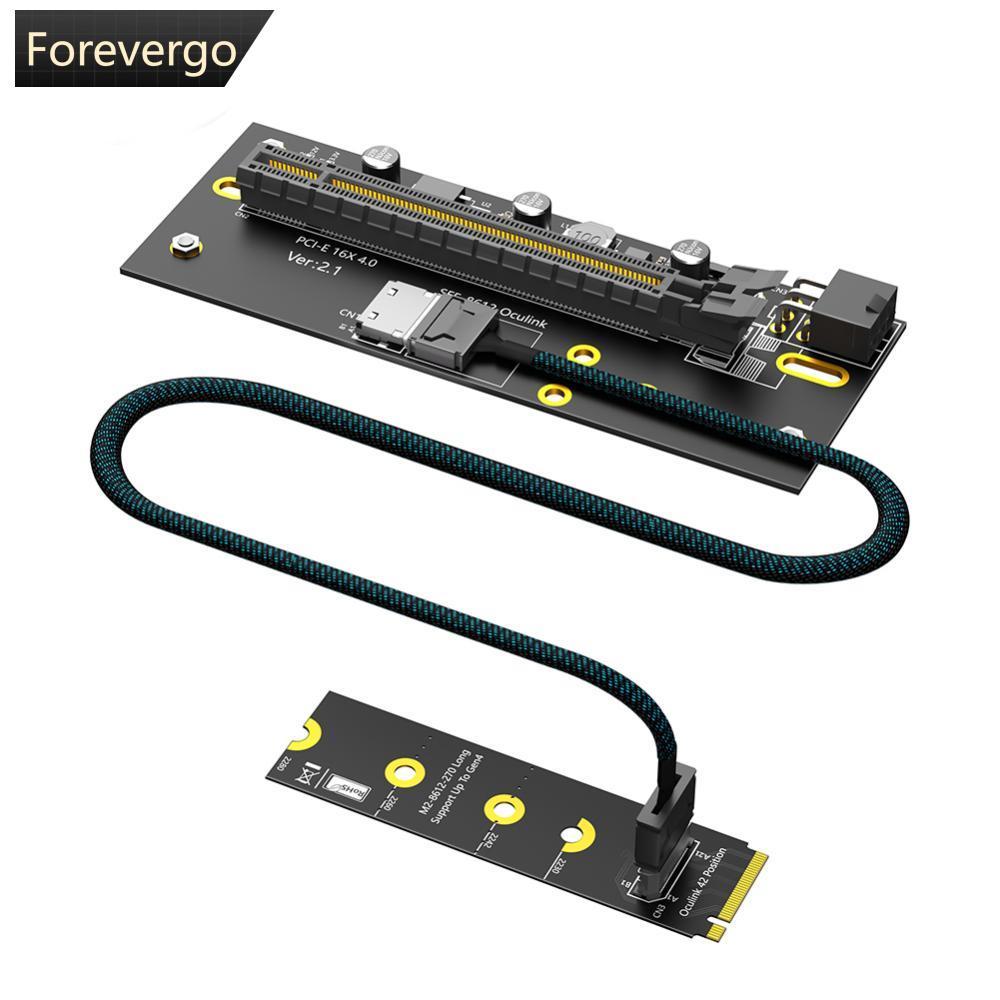 FOREVERGO M . 2-Key 2242/2260/2280 Para PCI-e 4.0 X16 Com Cabo De Extensão Oculink SFF-8612 Como Placa Gráfica Externa O