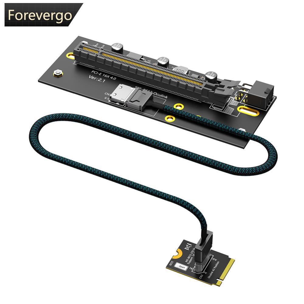 FOREVERGO M . 2-Key 2230 Para PCI-e 4.0 X16 Com Cabo De Extensão Oculink SFF-8612 Como Placa Gráfica Externa Orientação