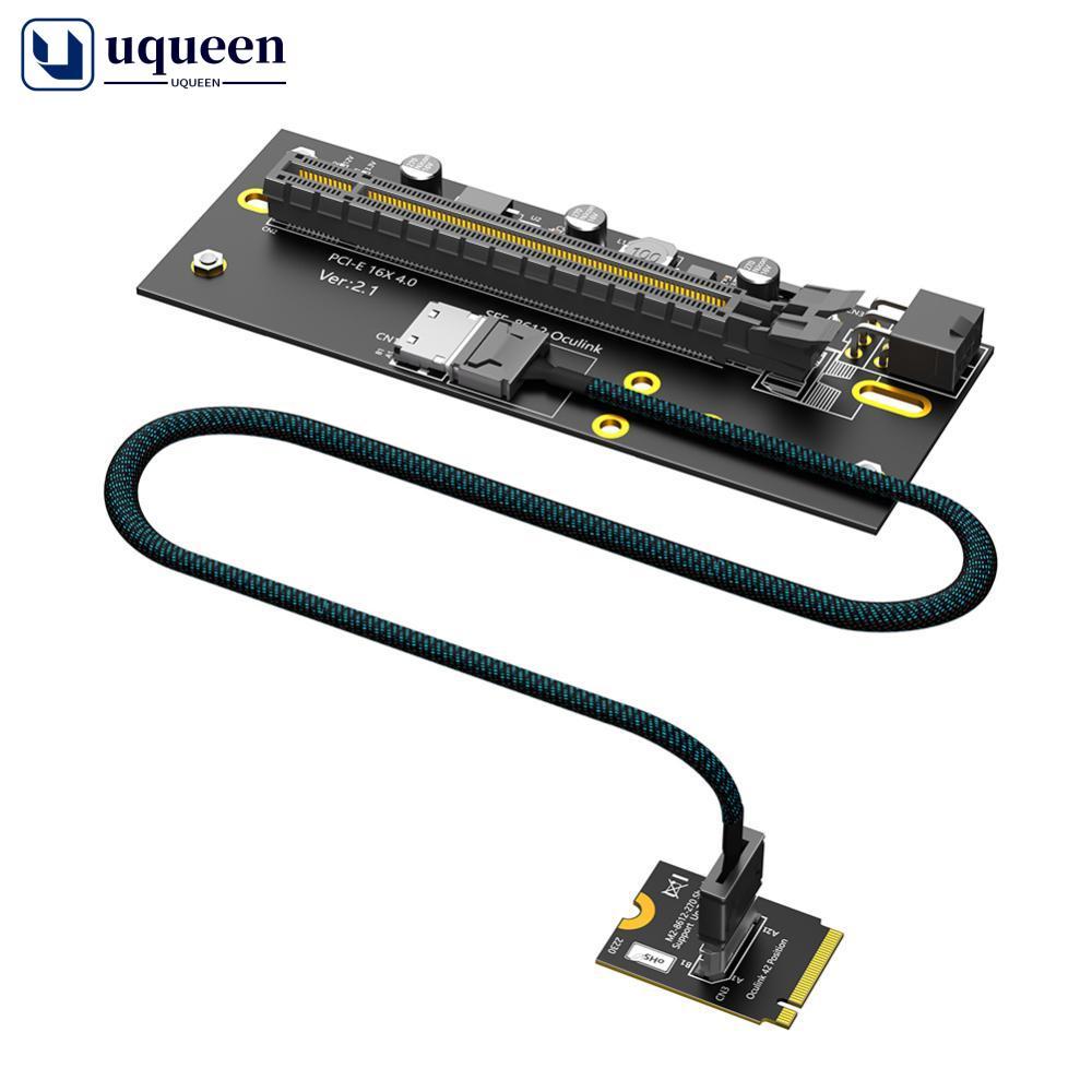 UQUEEN M . 2-Key 2230 Para PCI-e 4.0 X16 Com Cabo De Extensão Oculink SFF-8612 Como Placa Gráfica Externa Orientação Dir