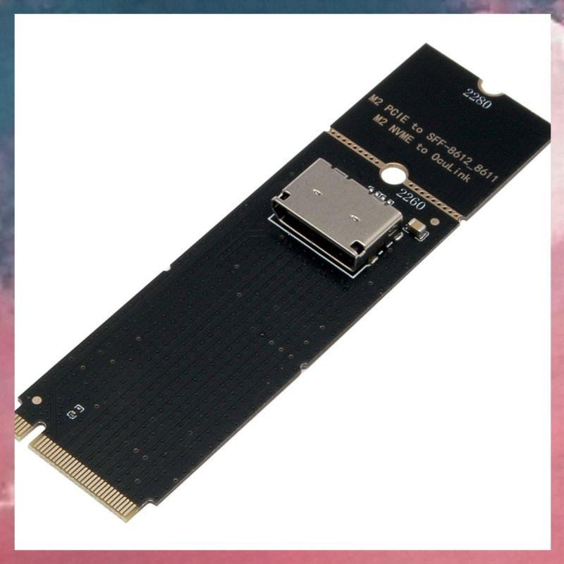 (Rbqx) M . 2 NVME-Key Para Placa Adaptadora OCulink Porta Fêmea 2 PCIe X4 SFF-8612 Suporta 3.0/4.0 U Conversor De 2 SSDs