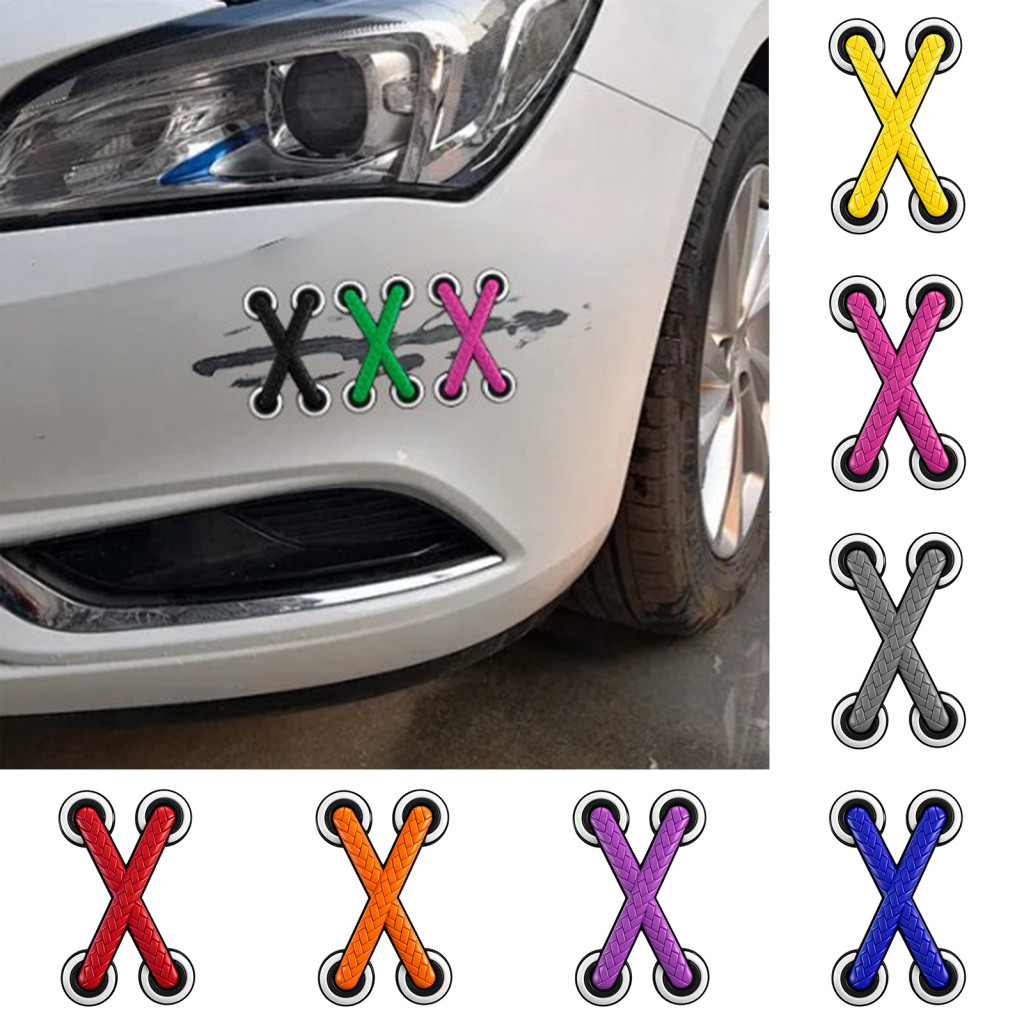 Waterproof Car Sticker 3d Realistic Shoelace Sunproof Decal Strong Adhesive Scratch Cover for Cars Motorcycles Durable W