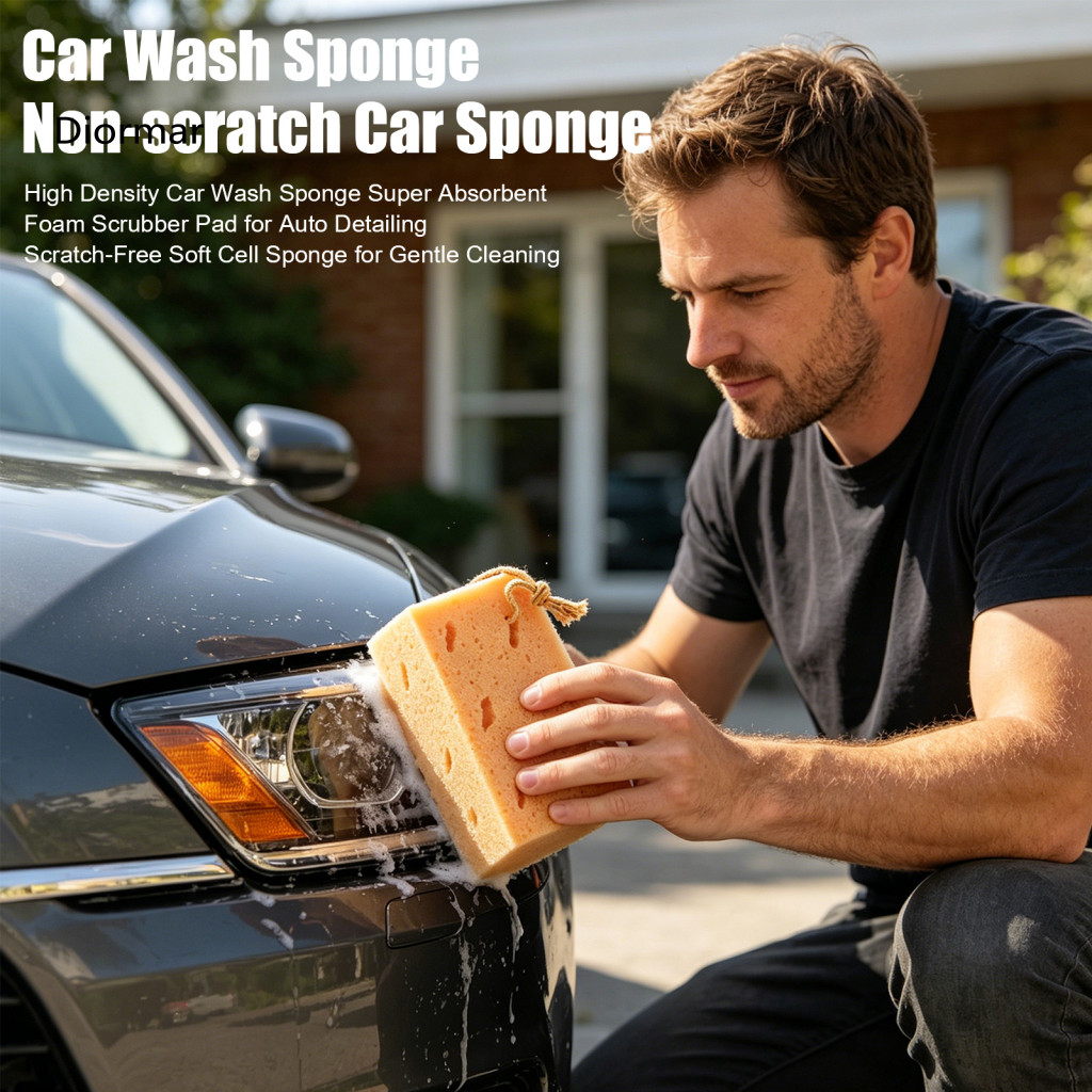 Non-scratch Car Sponge Water-locking High Density Wash Super Absorbent Scratch-free Soft Foam Scrubber Pad for Gentle Au