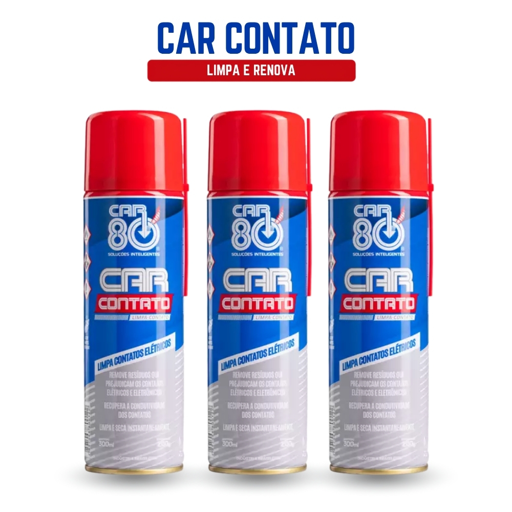 Limpa Contato Elétrico CAR80 | Spray para Componentes Eletrônicos, Placas, Chicotes e Conectores