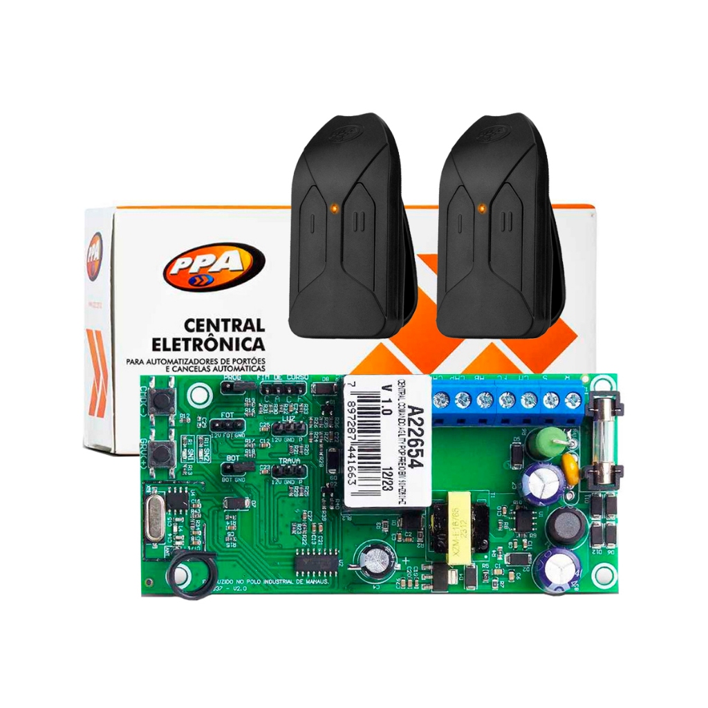 Kit Central Agility Pop Freio Ppa + 2 Controles Ppa Tok 433 Original PPA