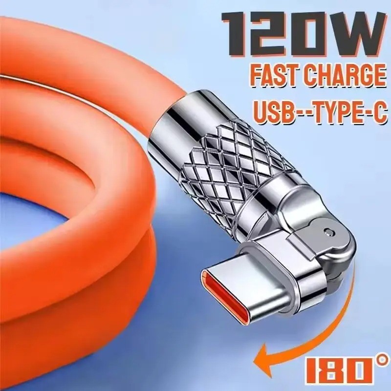 120w USB Typec 6A Cabo De Dados De Carregamento Rápido Para Carregador De Telefone IPhone Samsung Xiaomi Huawei Poco