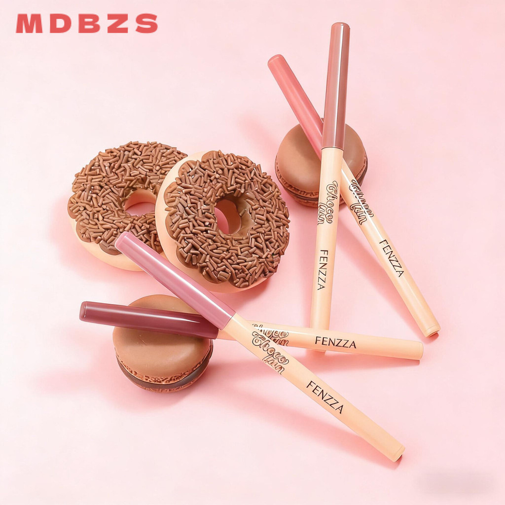 Kit de 4 Lápis de Contorno Labial Fenzza Choco Fun – Para um Design Preciso e Confortável