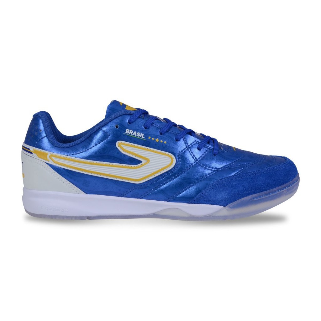 Chuteira Topper Maestro Club V 82 Futsal Azul Branco Masc