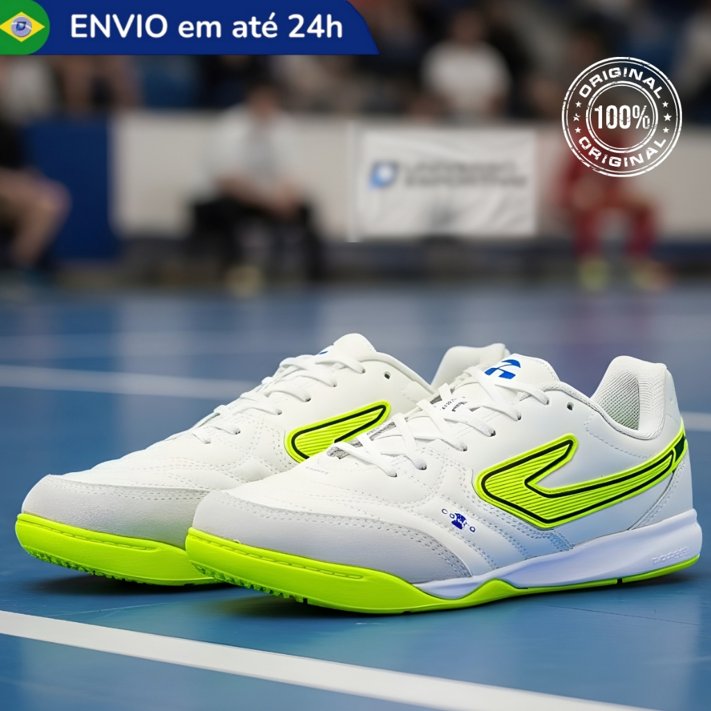 Chuteira Futsal Topper Maestro Pro V Salão Indoor Quadra Profissional Original Resistente Reforçada