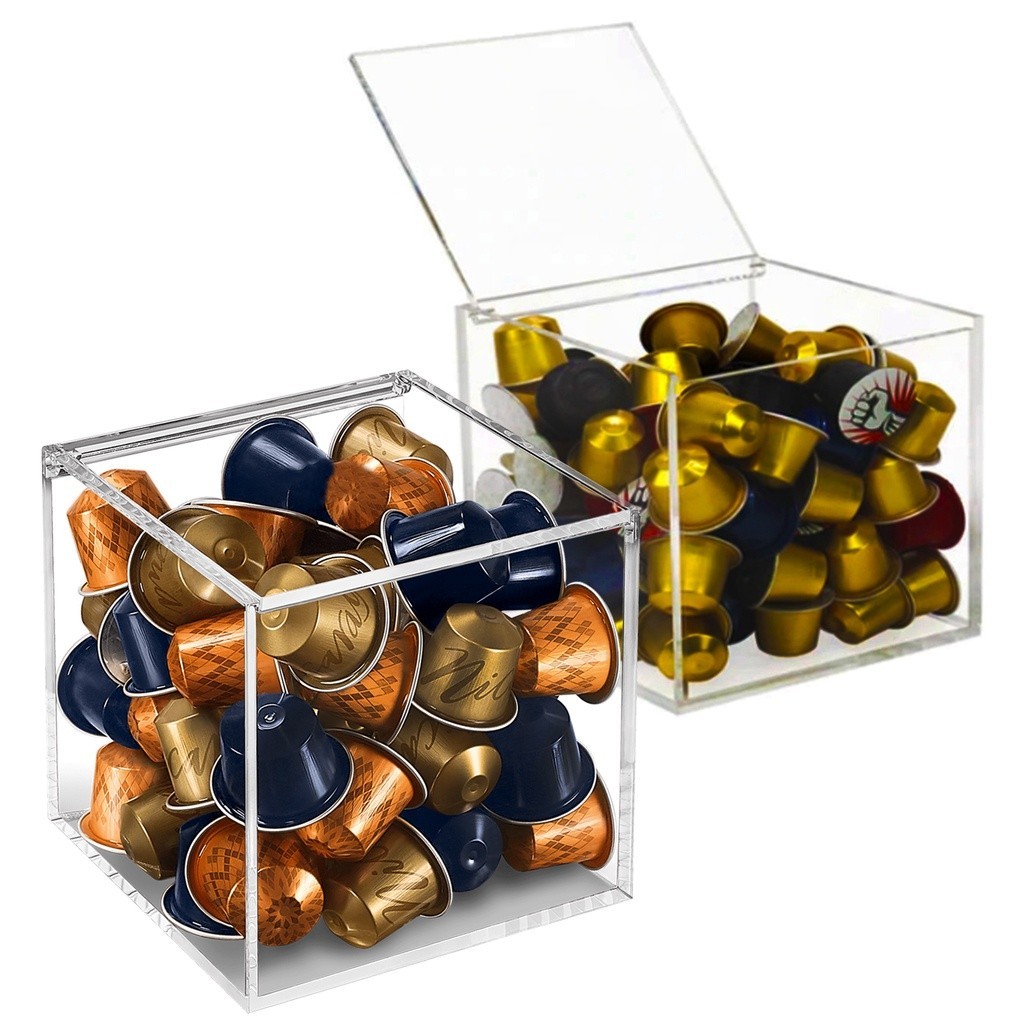 Porta cápsula Nespresso 3 corações dolce gusto expresso nescafé Dispensador Transparente Acrílico Box Holder