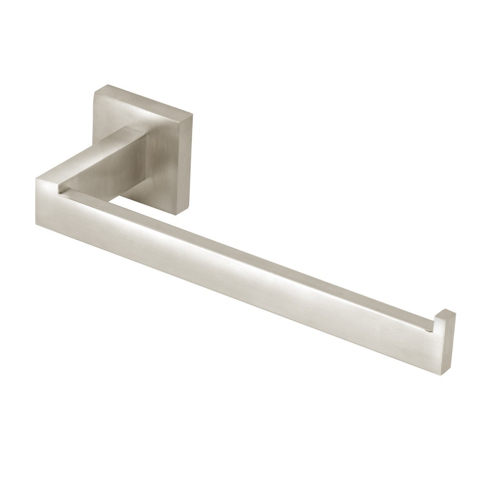 Suporte Porta Toalha de Rosto Quadrado Inox Escovado Metal Parede Toalheiro