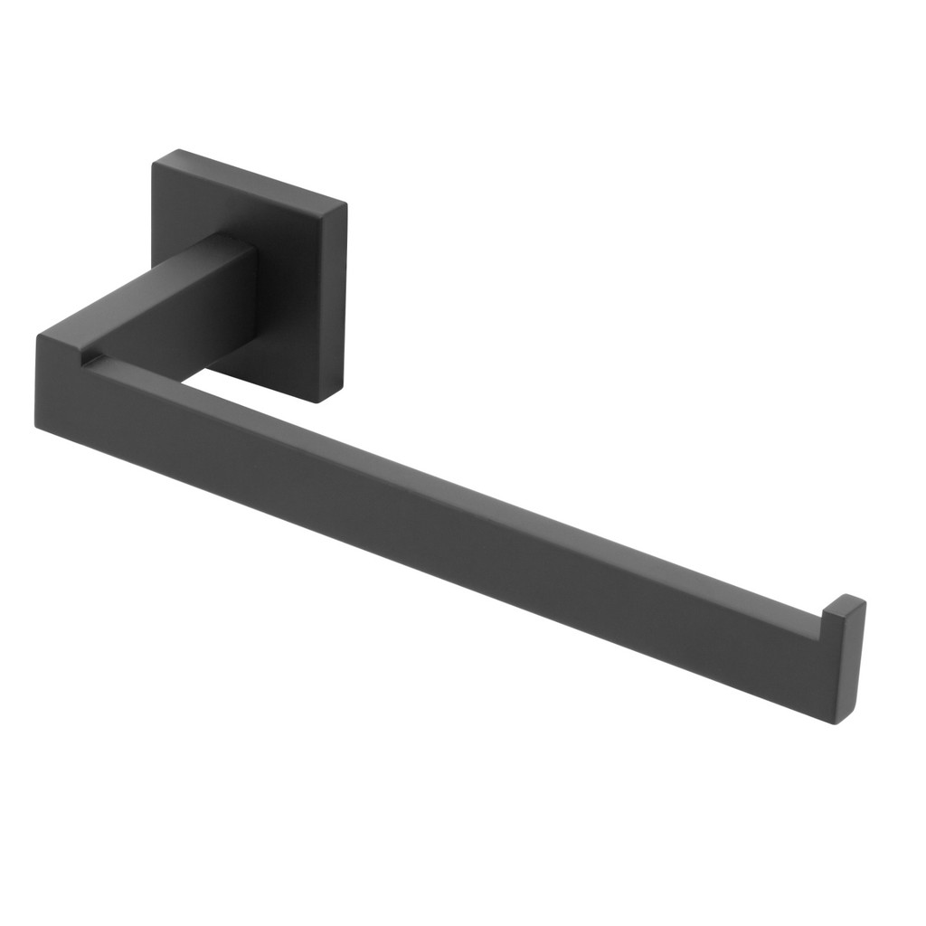 Suporte Porta Toalha de Rosto Quadrado Preto/Black Metal