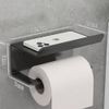 Porta Papel Higiênico Inox Suporte Banheiro Parede Apoio Celular Sanitário Achadinhos