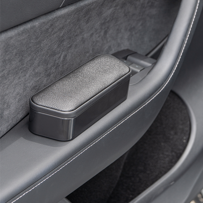 Caixa de Armazenamento de Porta de Carro com Apoio de Braço Esquerdo e Direito e Console Elevador para Suporte de