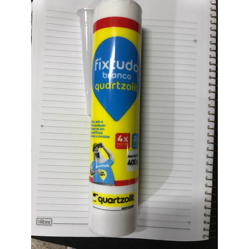 Selante Fixtudo branco resolve qualquer vazamento em Box , pias picinas ,até embaixo d”água Telhas ou paredes trincadas.