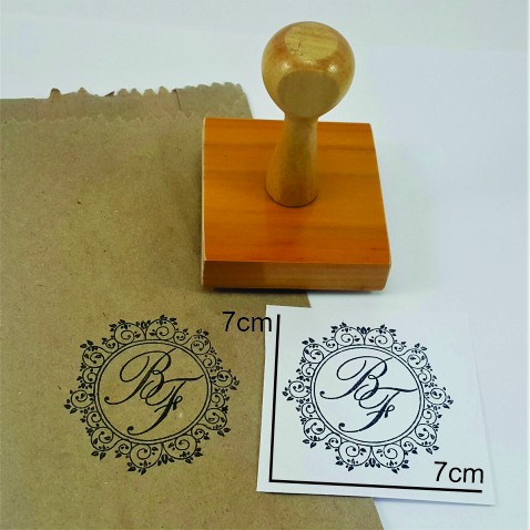Carimbo Personalizado Ideal Para Embalagens + Base Logos Frases Qualquer Tipo de Personalização