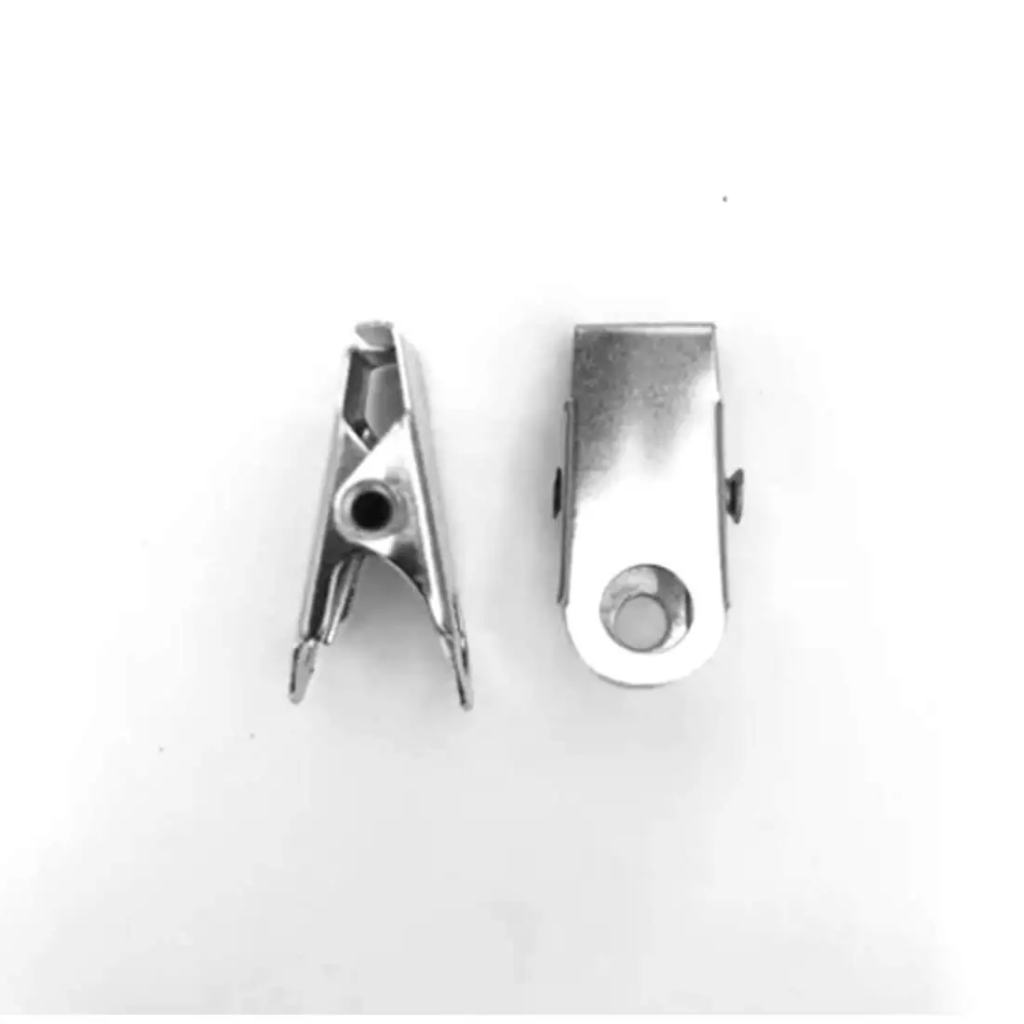 Clips Jacaré sem Argola Para Crachás, Presilha desenvolvida para fixar cordões ou em qualquer equipamento