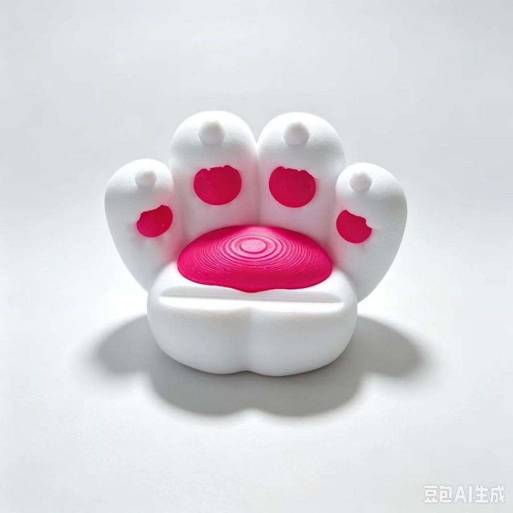 Bonito Telefone Com Pata De Gato Impresso Em 3D E Suporte Para iPad-Decoração De Mesa De Animal De Desenho Animado , Tab