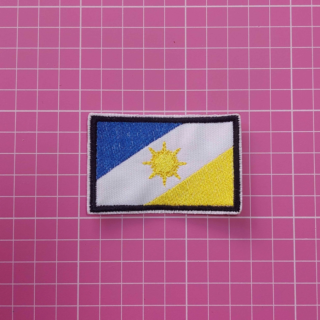 Patch Bordado Bandeira Tocantins c/ carrapicho, velcro ou termocolante