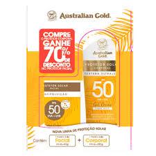 Kit Australian Gold Proteção Solar Facial e corporal FPS 50