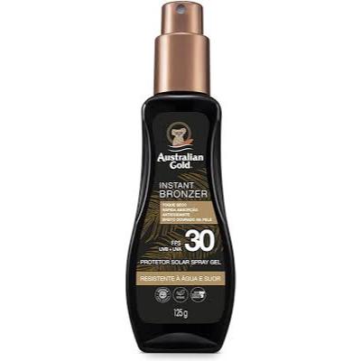 Protetor Solar Corporal FPS 30 Australian Gold - Instant Bronzer Spray Gel - 125ml
