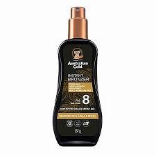 Protetor Solar Spray Australian Gold Instant bronzer FPS 08 - 237g