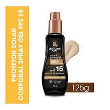 Protetor Solar Corporal FPS 15 Australian Gold - Instant Bronzer Spray Gel - 125ml