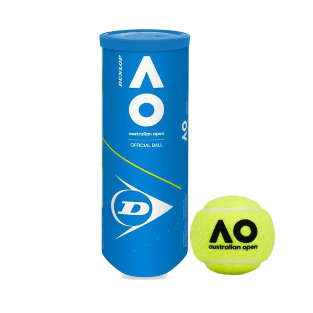 Bola de Elite Tenis Dunlop Australian Open Tubo com 03un Qualidade e Durabilidade