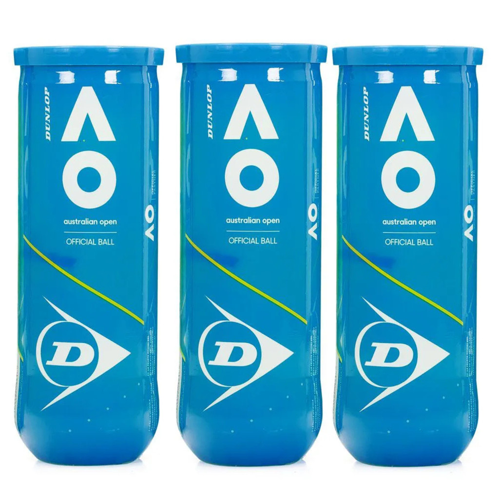 Bola de Elite Tenis Dunlop Australian Open 03 Tubos com 03 Unidade Qualidade e Durabilidade