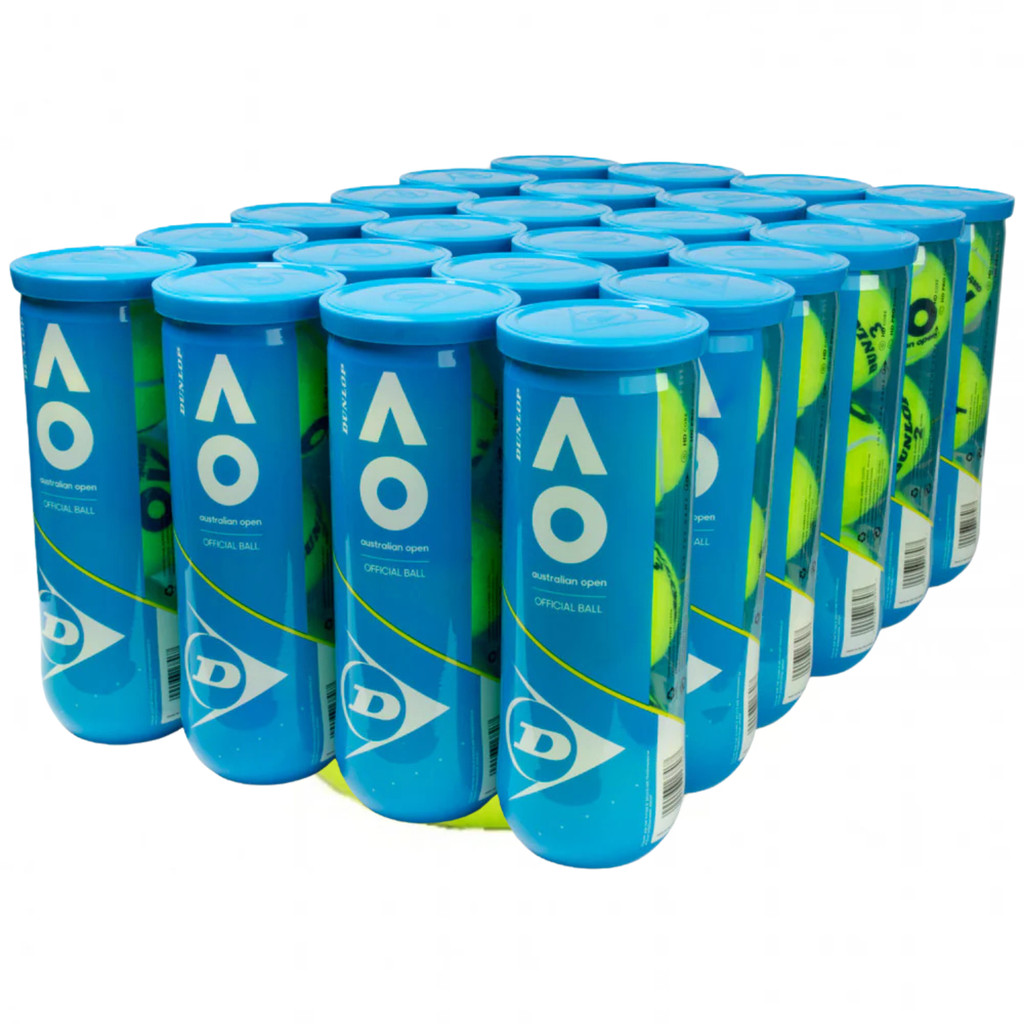Bola Elite Tenis Dunlop Australian Open 24 Tubos com 03 Unidades Qualidade e Durabilidade