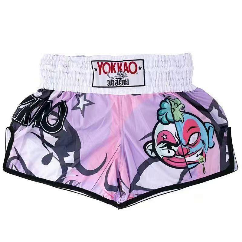 Yokkay New Muay Thai Shorts Combat Fighting Children's Sanda Sports Boxing Men and Women Training N6Il
