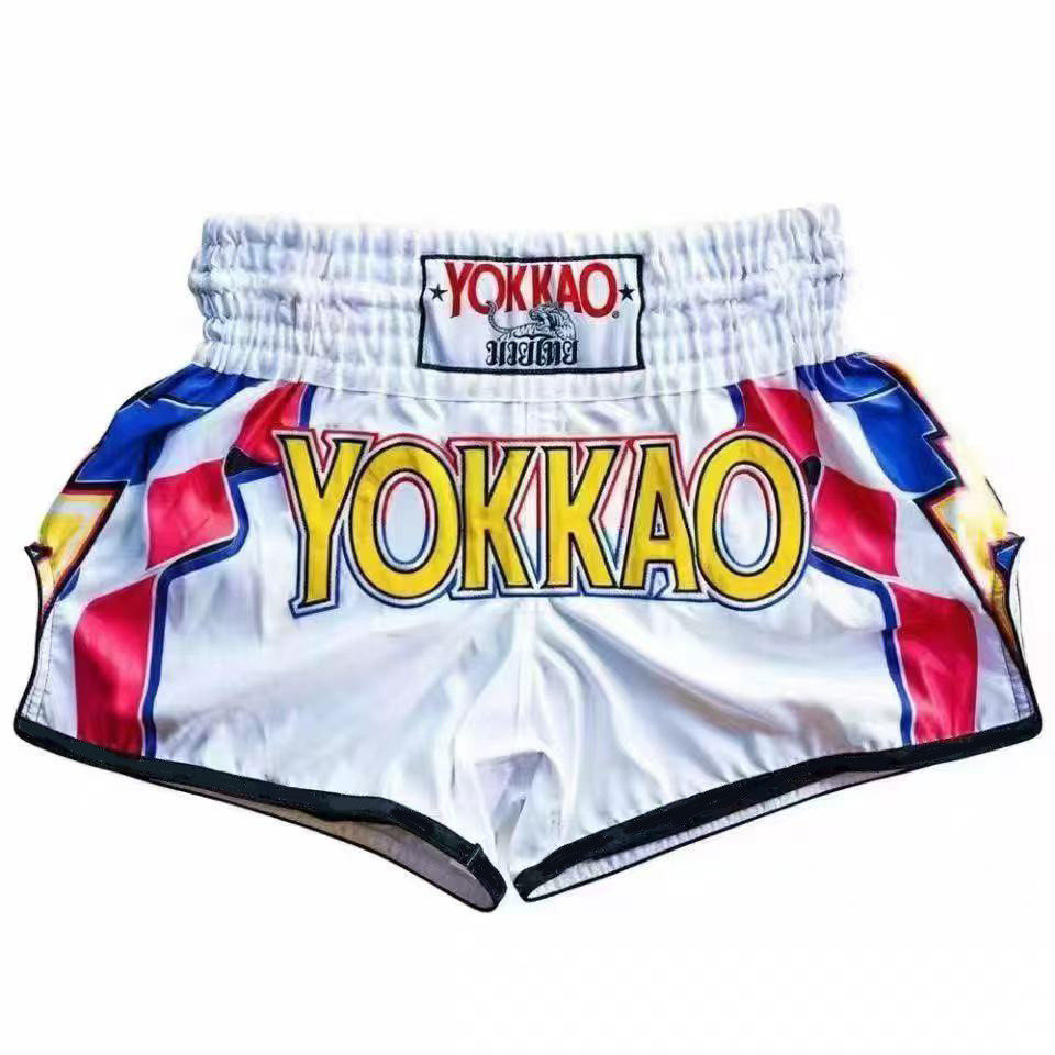 Yokkao Muay Thai Shorts Free Combat Fighting Training Pant MMA Sports Fitness Boxing Martial Arts Shorts fanN