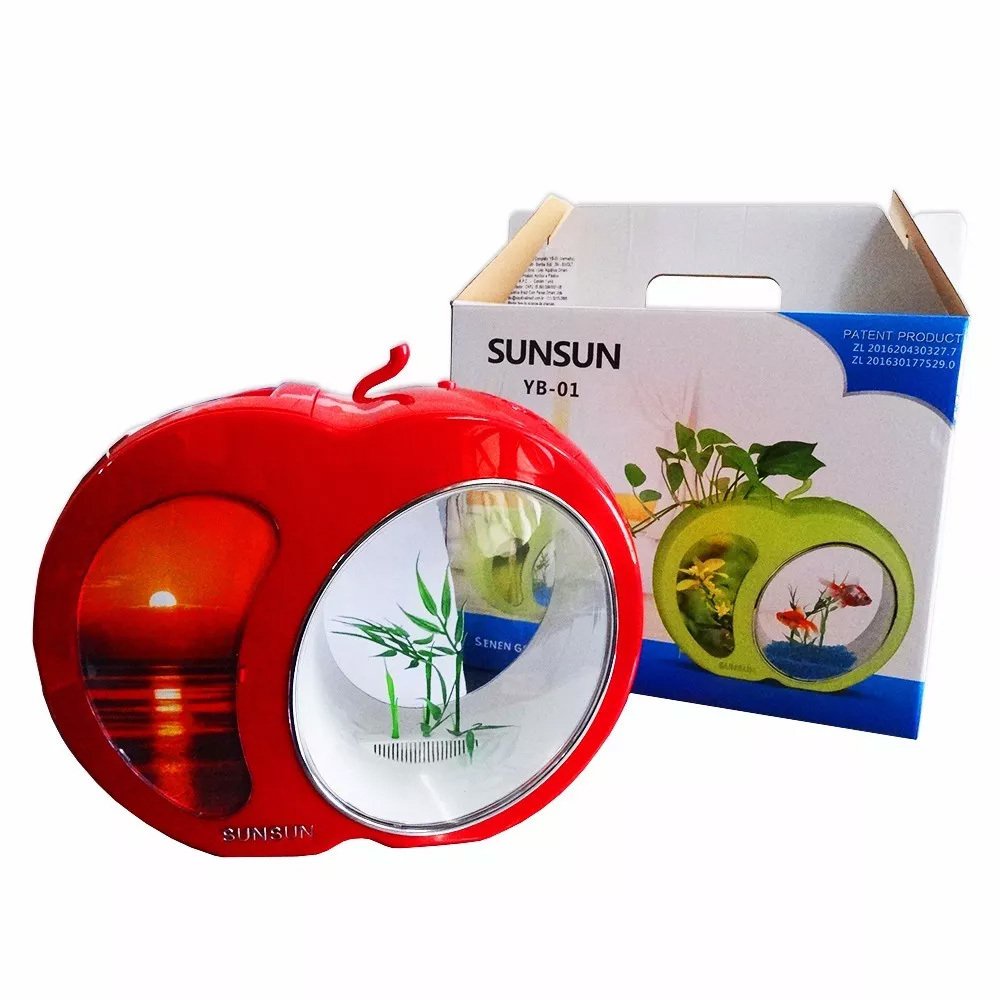 Sunsun Mini Aquario Yb-01 Led Acrilico  4l Bivolt