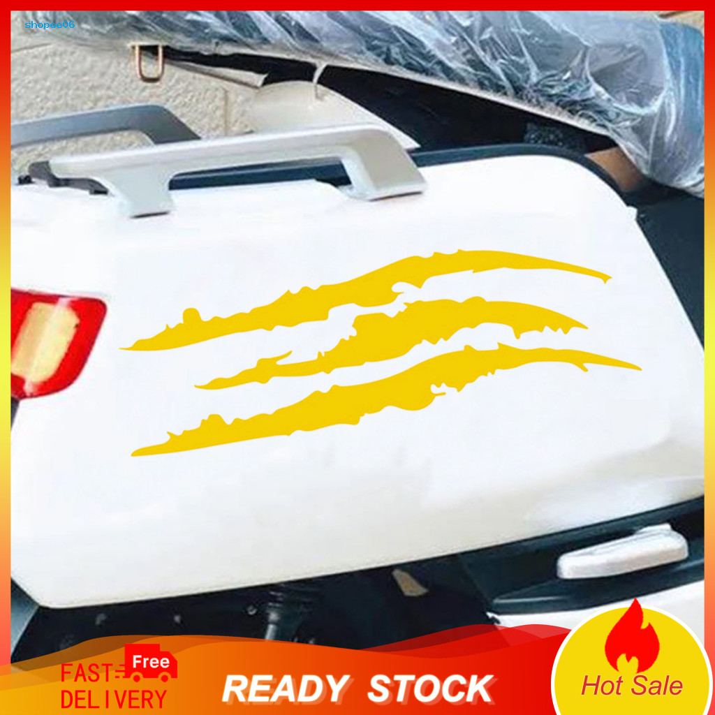 Claw Mark Car Vinyl Removable Auto Decor 2pcs Decals Waterproof Scratch Stickers for Headlights Sports Cars Suvs Pickup