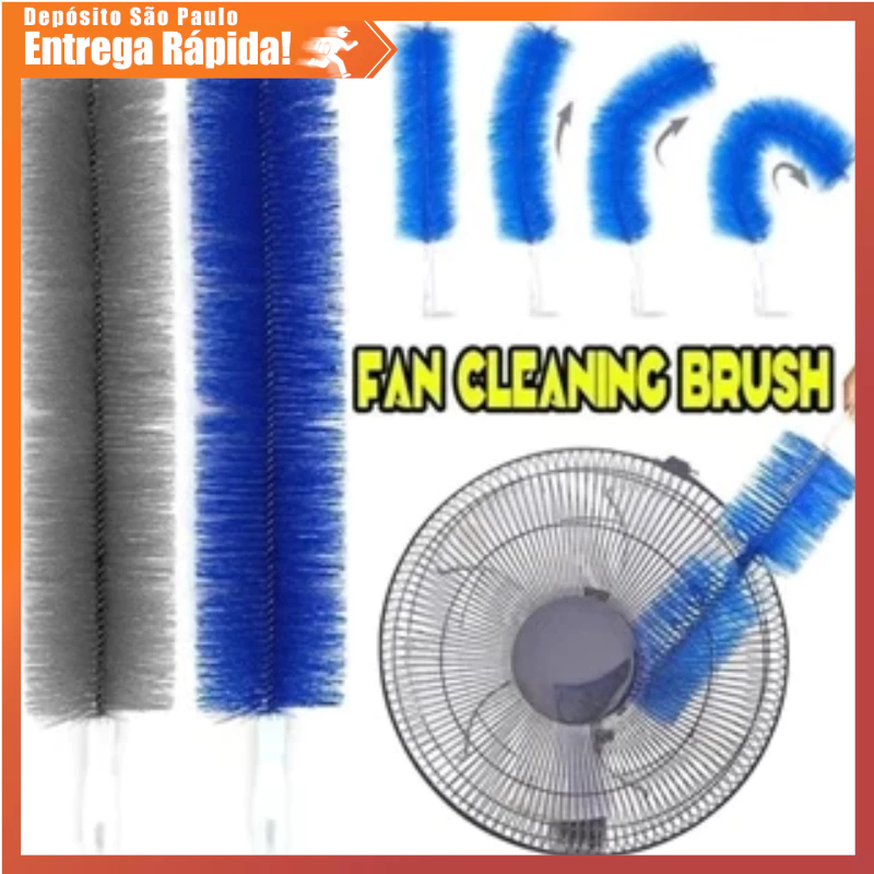 Escova Microfibra Dobrável Limpeza Ventilador Ar Condicionado Removível com Cabo Flexível Longo para Ar Condic