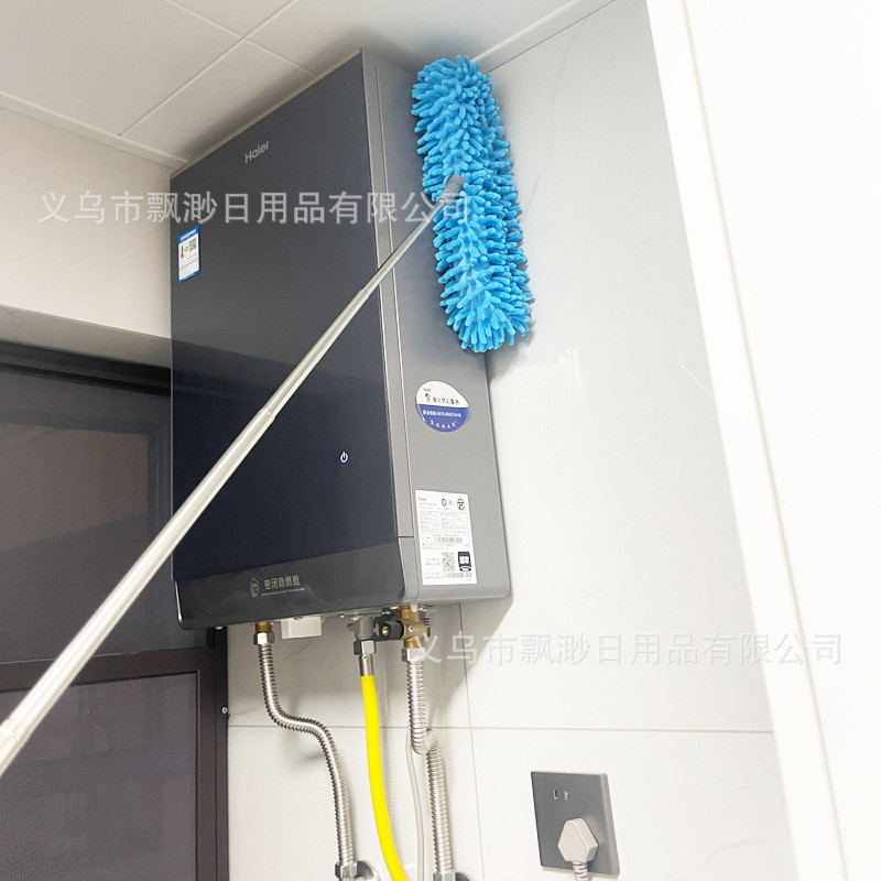 Ventilador de teto doméstico, escova especial para remoção de poeira, alça retrátil de aço inoxidável espessada, Chenill