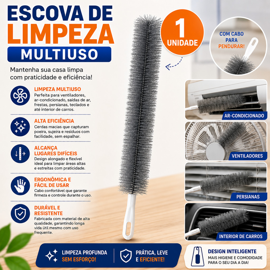 Escova De Ventilador Flexível Microfibra Removedor De Poeira Doméstica Limpeza Dobrável Ar Condicionado Obturador