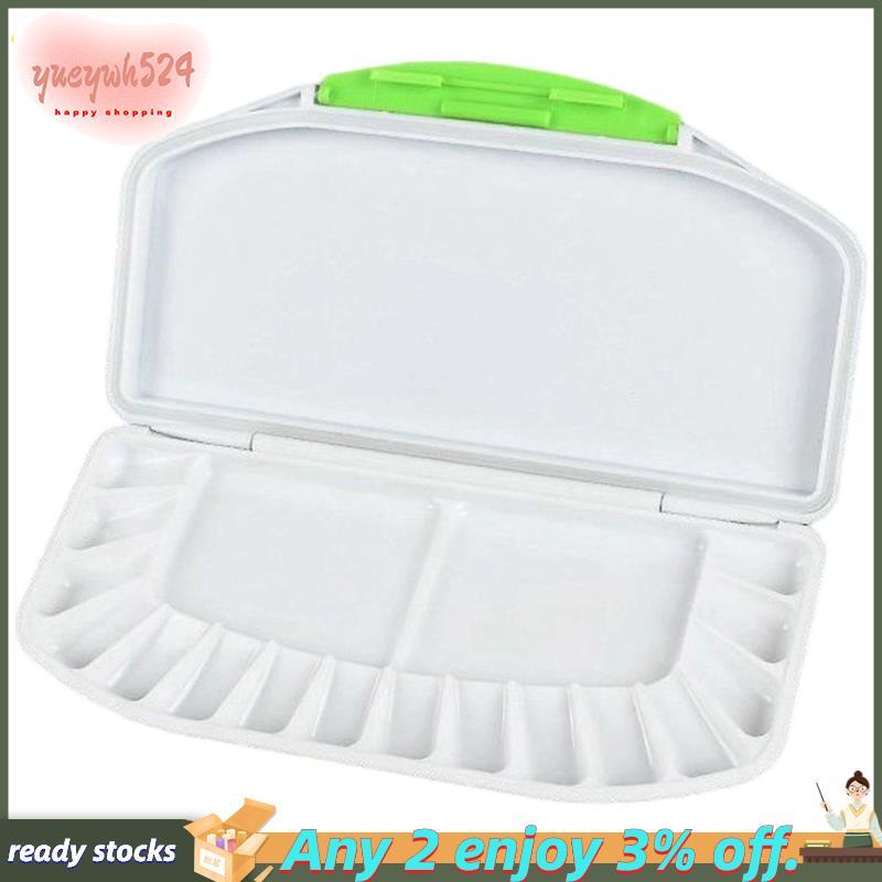 Paleta Hermética De Aquarela Com 16 Grades De Cores E 2 Compartimentos Para Área De Mistura-Ideal Pintura Acrílica Guach