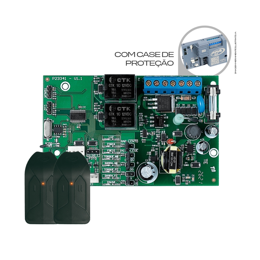 KIT CENTRAL AGILITY POP CONNECT PPA + 2 CONTROLE TOK PPA 433 PRETO