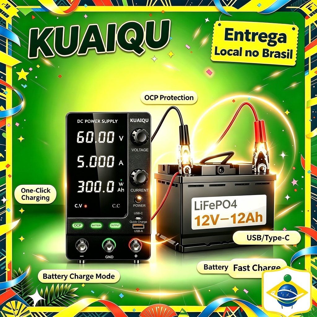 Fonte de alimentação regulada ajustável 30V 10A da fonte de alimentação do banco dos dígitos do Brasil OCP 110V/220V